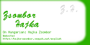 zsombor hajka business card